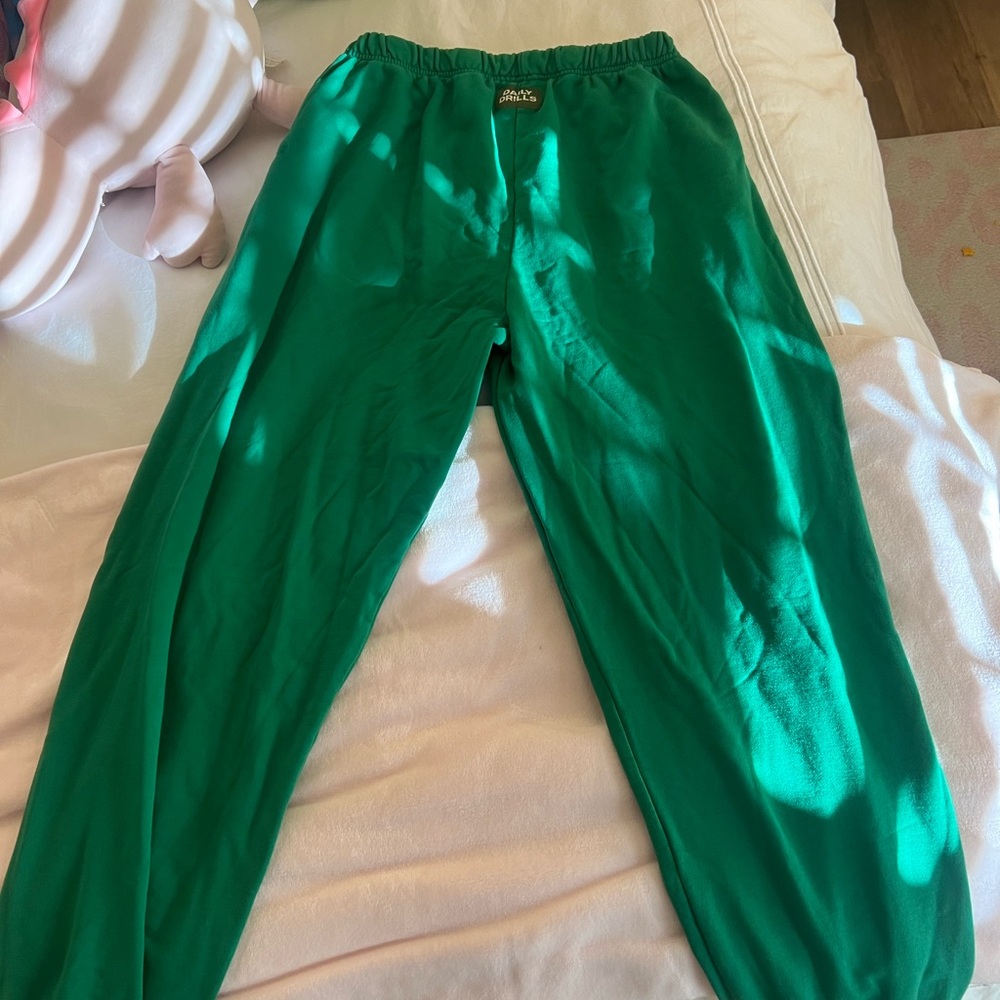 Daily Drills Green Track Pants - Picture 2 of 4